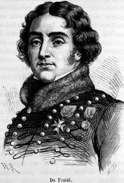 Retrato de Marie Pierre Louis, Conde De Frotté (1755-1800), chefe da chouannerie normanda, ele foi baleado por Bonaparte. de Unknown artist
