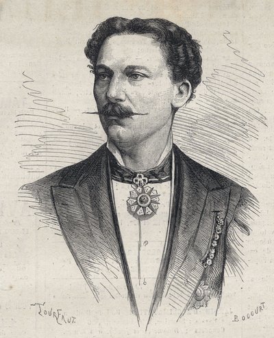 Retrato de Marius Cazeneuve (1839-1913) prestidigitador francês. de Unknown artist