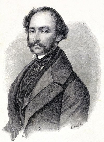 Retrato de Maximiliano II rei da Baviera - Retrato de Maximiliano II Joseph de Baviere (1811 - 1864) de Unknown artist