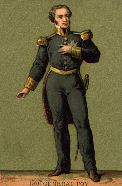 Retrato de Maximilian Sébastien Foy. General e Político Francês (1775 a 1825) de Unknown artist