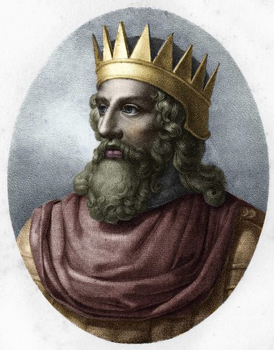 Retrato de Merovech (v. 448-v. 458). de Unknown artist