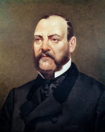 Retrato do político mexicano Ignacio Comonfort (1812-1863) Pintura anônima - Cidade do México do século XIX, Museu Histórico Nacional, Chateau de Chapultepec de Unknown artist