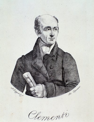Retrato de Muzio Clementi (gravura) de Unknown artist