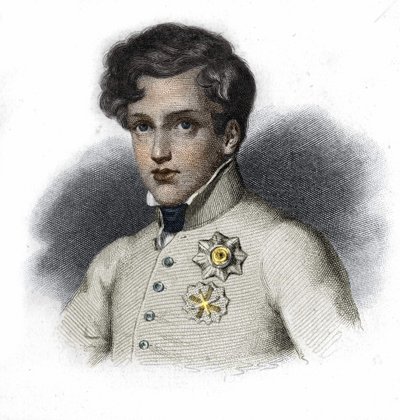 Retrato de Napoleão II, filho de Napoleão I, Duque de Reichstadt (1811-1832) de Unknown artist