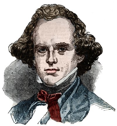 Retrato de Nathaniel Hawthorne (1804-1864), escritor americano. de Unknown artist
