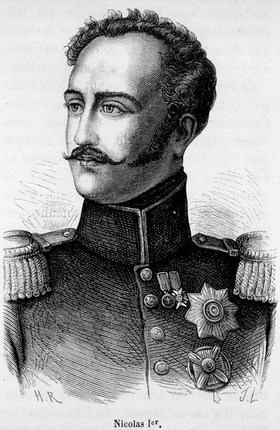 Retrato de Nicolau I, Imperador da Rússia (1796 - 1855) de Unknown artist