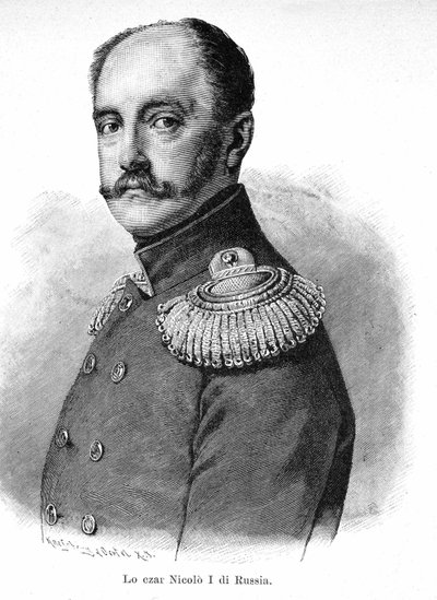 Retrato de Nicholas I Pavlovich da Rússia (1796 - 1855) de Unknown artist