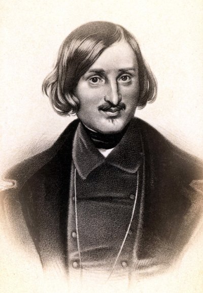 Retrato de Nicolai Vasilyevich, disse em francês Nicolas Gogol (1809 - 1852), escritor russo. Gravura sd. Século XIX. de Unknown artist