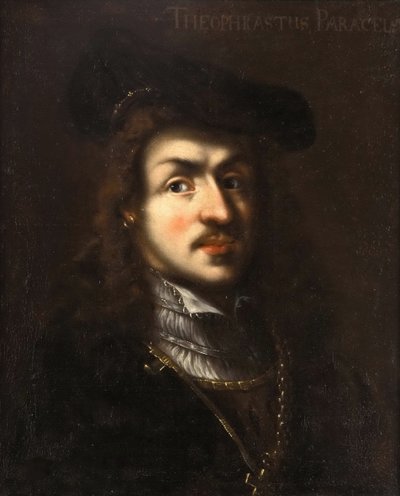 Retrato de Paracelsus, Anónimo . Óleo sobre tela de Unknown artist