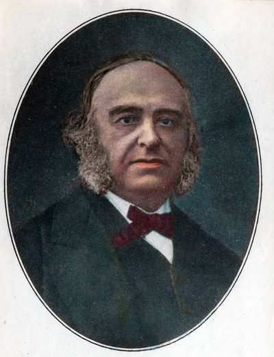Retrato de Paul Broca (1824 - 1880) Cirurgião francês. Gravura do século XIX. Coleção particular. de Unknown artist
