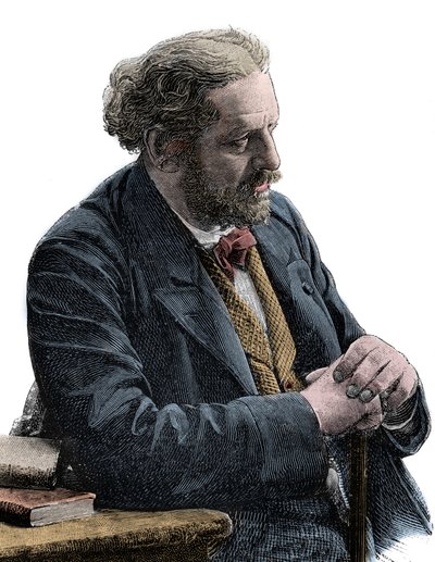 Retrato de Paul Jules Barbier (1825-1901) Escritor francês de Unknown artist