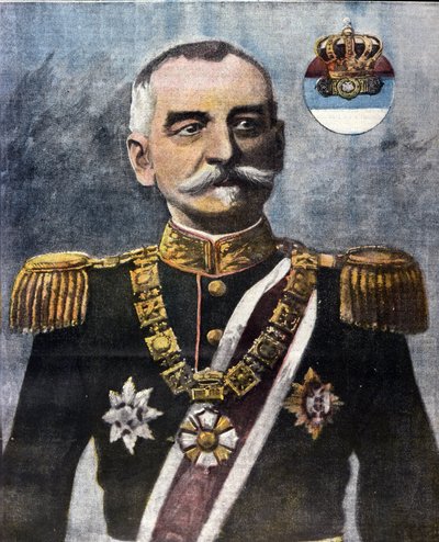 Retrato de Pedro I da Sérvia (Karageorgevic de Unknown artist