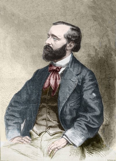 Retrato de Pierre Alexix Ponson du Terrail, escritor, folietonista 1829-1871. de Unknown artist