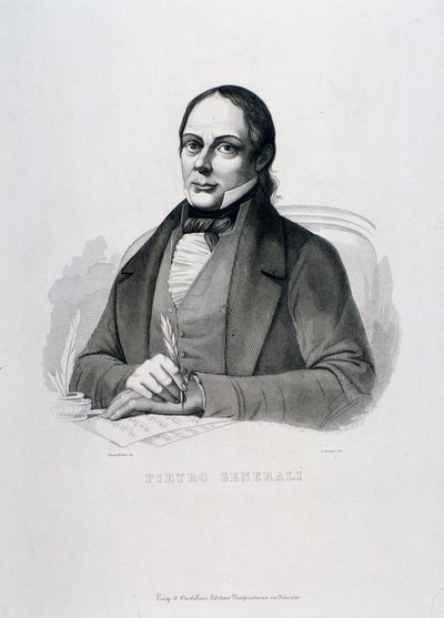 Retrato de Pietro Generali (gravura) de Unknown artist