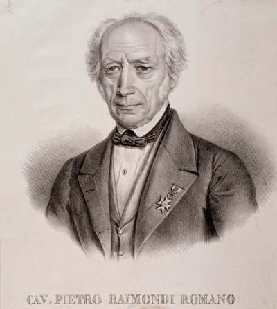 Retrato de Pietro Raimondi (gravura) de Unknown artist