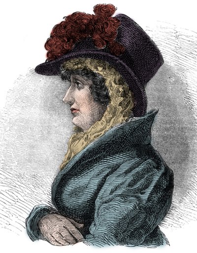 Retrato da Rainha Caroline de Brunswick (1768-1821), esposa de George IV, rei de Inglaterra - Caroline de Brunswick, rainha da Grã-Bretanha e Irlanda (1768-1821), consorte de George IV de Unknown artist