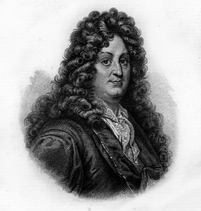 Retrato de Racine, gravura do século XIX de Unknown artist