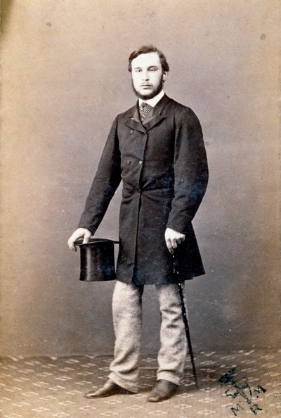 Retrato de Ricciotti Garibaldi (1847-1924), filho do patriota italiano Giuseppe Garibaldi e sua primeira esposa Anita de Unknown artist