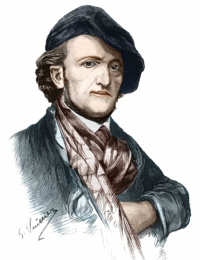 Retrato de Richard Wagner (1813-1883), compositor e dramaturgo alemão. de Unknown artist