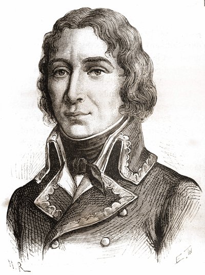 Retrato de Richepanse. Gravura do século XIX. de Unknown artist