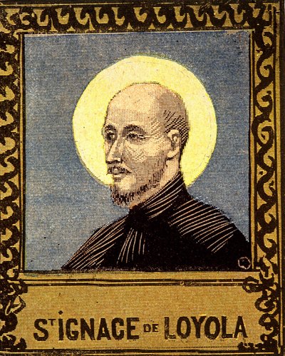 Retrato de Santo Inácio de Loyola (1491 - 1556), fundador da Companhia de Jesus. Século XIX. de Unknown artist
