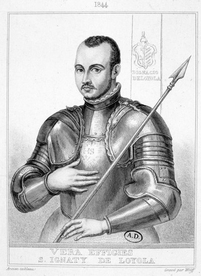 Retrato de Santo Inácio de Loyola, Fundador da Companhia de Jesus (1491-1556) de Unknown artist