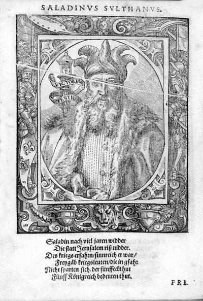 Retrato de Saladino (1138-1193) (Salah al Din Yusuf al-Ayyubi (al Ayyubi). de Unknown artist