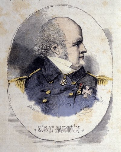 Retrato de Sir John Franklin 1786-1847 oficial naval e explorador britânico. de Unknown artist