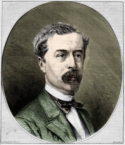 Retrato de Sir Richard Wallace (1818-1890), filantropo inglês e coleccionador de arte. Gravura de 1872. de Unknown artist