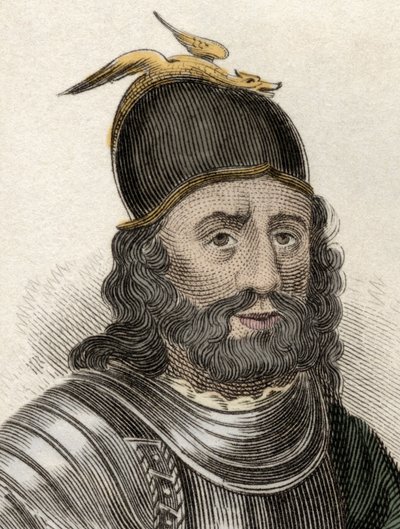 Retrato de Sir William Wallace (Braveheart) (ca. 1270-1305), cavaleiro escocês. Gravura do século XIX. de Unknown artist
