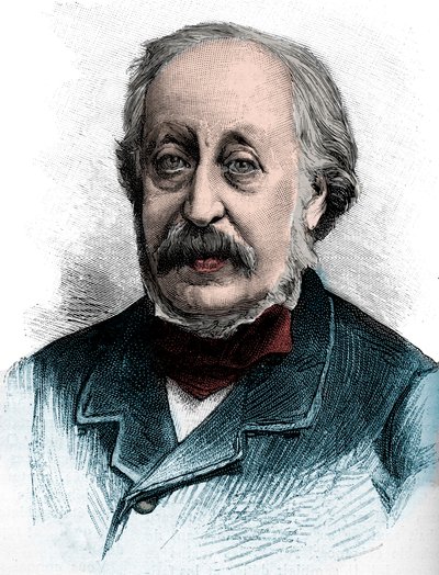 Retrato de Stephen Heller (1813-1888) Pianista, professor e compositor húngaro - Gravura 1888 de Unknown artist
