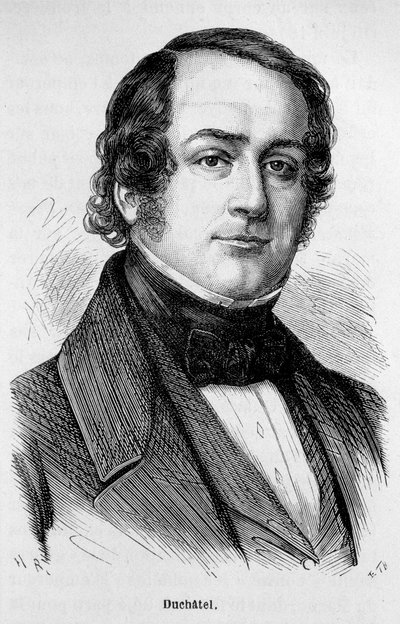 Retrato de Tanneguy Duchatel (1803-1867), político francês. de Unknown artist