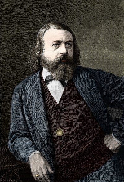 Retrato de Theophile Gautier (1811-1872), escritor francês. de Unknown artist