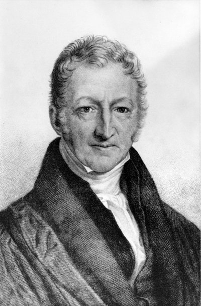 Retrato de Thomas Robert Malthus (1766 - 1834), economista britânico. de Unknown artist