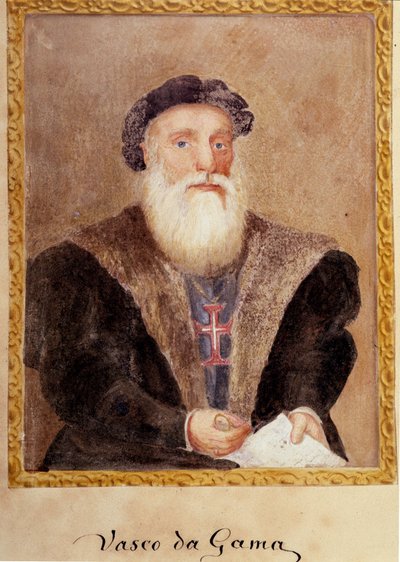 Retrato de Vasco de Gama - em "A Vida do Príncipe Henrique de Portugal com o apelido de Navegador" de Richard Henri Major de Unknown artist
