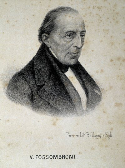 Retrato de Victorio Fossombroni (1754 - 1844), engenheiro, economista e intelectual italiano. de Unknown artist