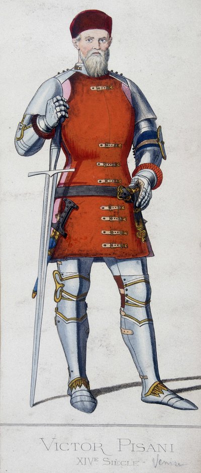 Retrato de Vittore Pisani. Almirante veneziano (1324 - 1380). de Unknown artist