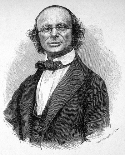Retrato de Wilhelm Weber (1804 - 1891) físico alemão. de Unknown artist