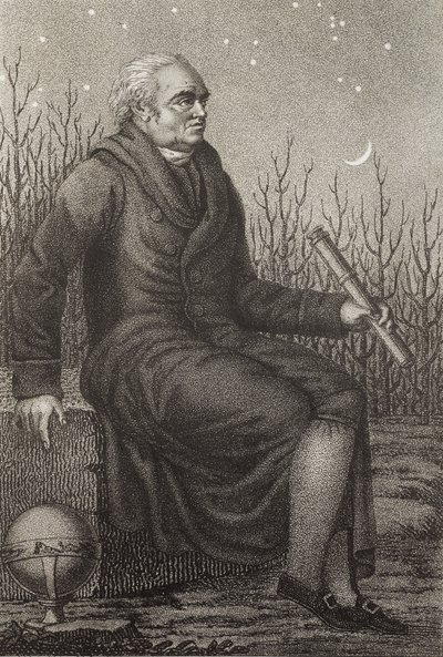 Retrato de William Herschel (1738-1822) Astrónomo britânico nascido na Alemanha - de Unknown artist
