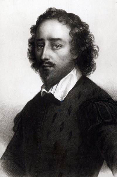 Retrato de William Shakespeare. Poeta Dramático Inglês (1564 a 1616) de Unknown artist