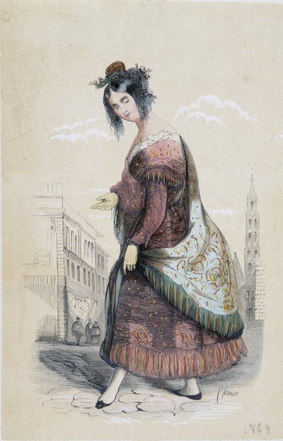 Retrato de um cigano de Sevilha de Unknown artist