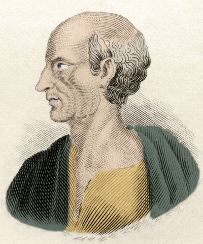 Retrato do filósofo grego Antisthene (444-365 a.C.). de Unknown artist