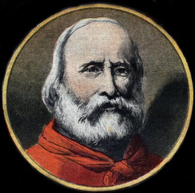 Retrato do militar e político italiano Giuseppe Garibaldi (1807-1882). Coleção privada. de Unknown artist