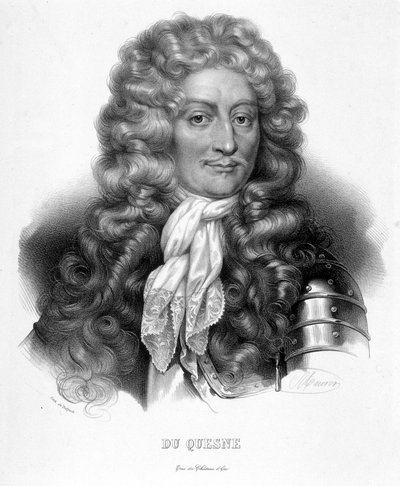 Retrato do Marquês Abraham Duquesne, marinheiro francês (1610-1688) de Unknown artist