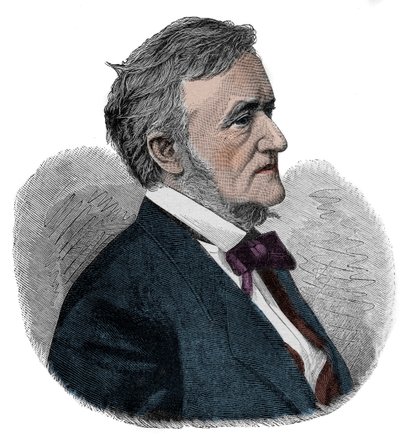 RICHARD WAGNER (1813-1883) Compositor inglês - gravura de Unknown artist