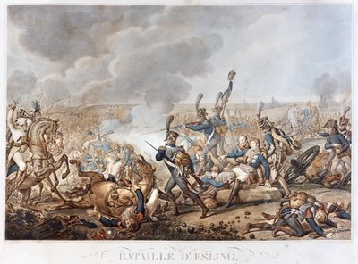 Representação da Batalha de Esling em 22 de maio de Unknown artist
