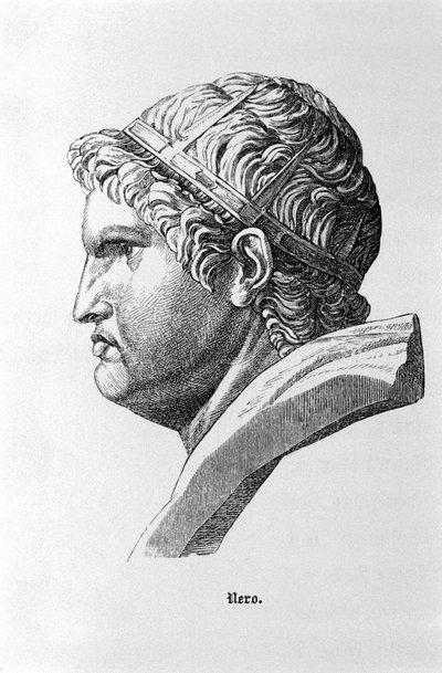 Representação do Imperador Romano Nero (37 - 68). de Unknown artist