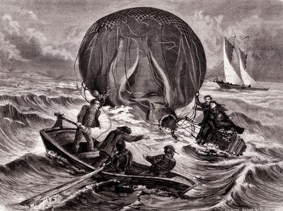 Resgate da bola Habs, montada pelo Sr. e Sra. Durouf. Naufragado na costa da Inglaterra no dia 1 de Setembro. de Unknown artist