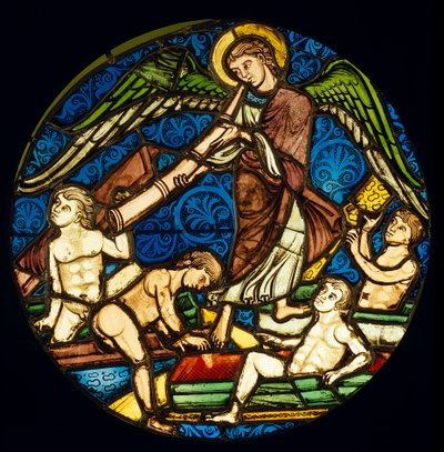Ressurreição do vitral morto da Capela Sagrada. O Sol. 0,58 m de Unknown artist