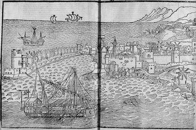 Rodes - em "Les Saintes Peregrinations" de Bernard de Breydenbach de Unknown artist